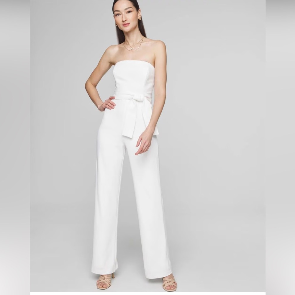 Whitehouse Black Market White Jumpsuit